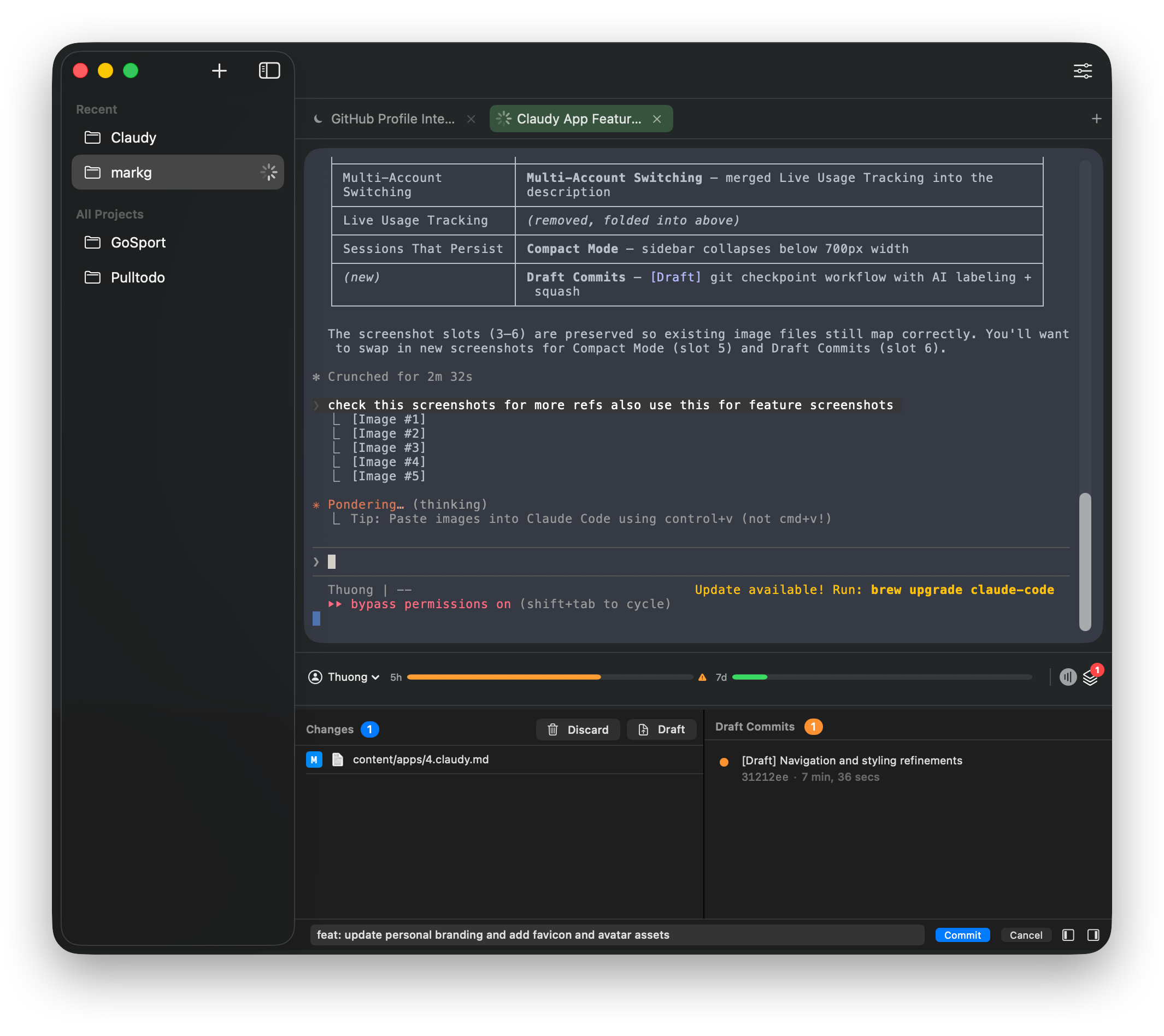 Claudy app window